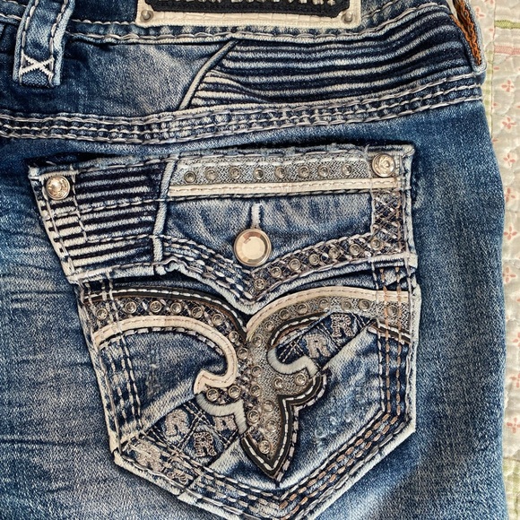 Rock Revival Yandel Easy Straight Jeans size 28 Regular length (32) - Picture 4 of 9